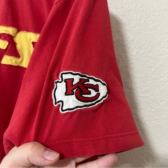 47 Red and Gold Chiefs Short Sleeve Embroidered Tee - Medium - Picture 4 of 6